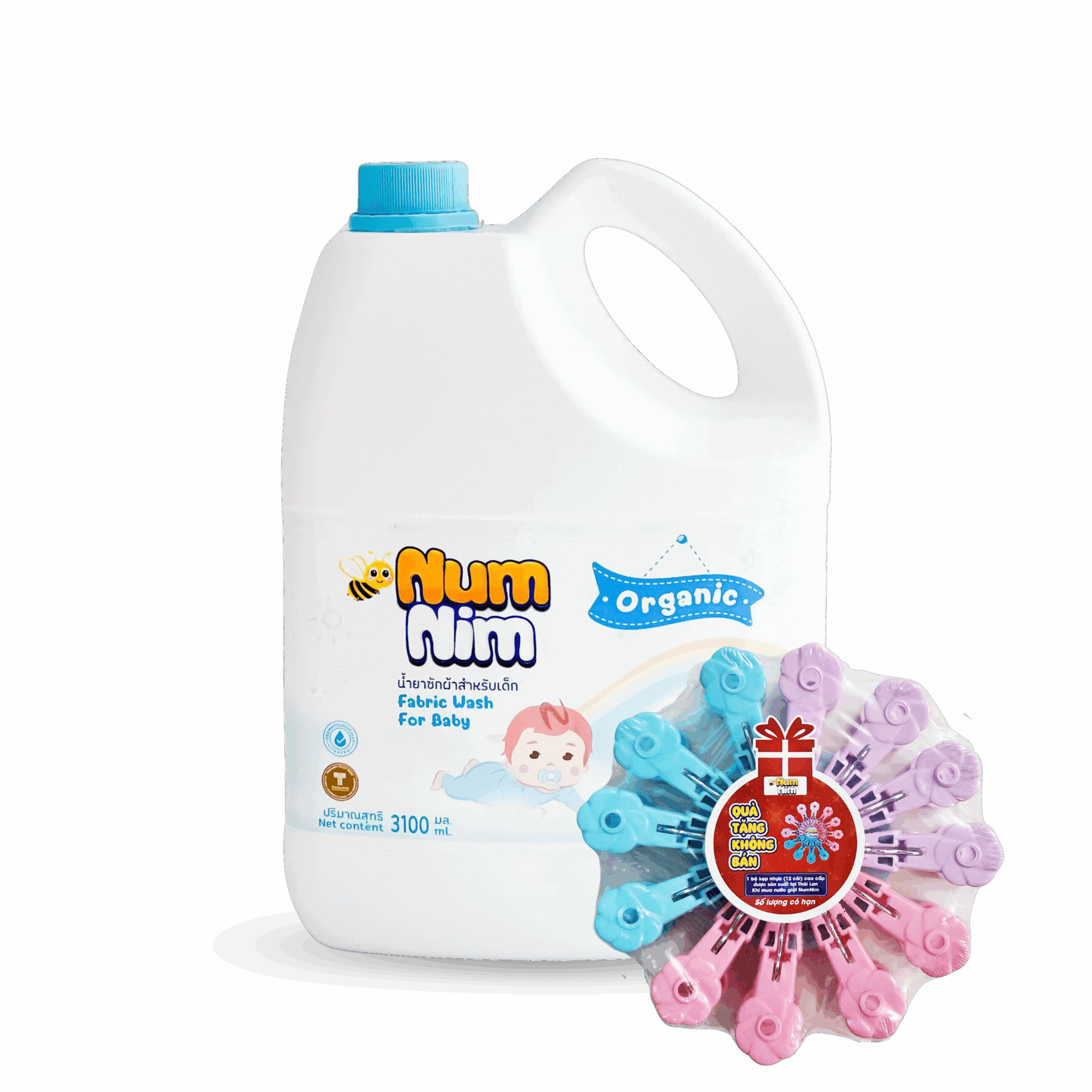 Nước giặt trẻ em Kháng khuẩn 3100ml