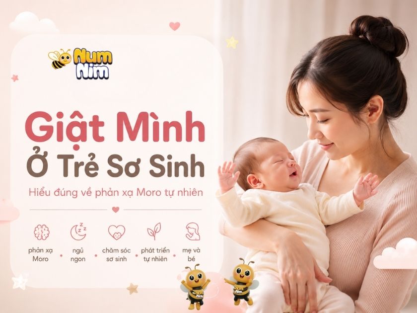 Giật mình ở trẻ sơ sinh - Hiểu đúng về phản xạ Moro tự nhiên