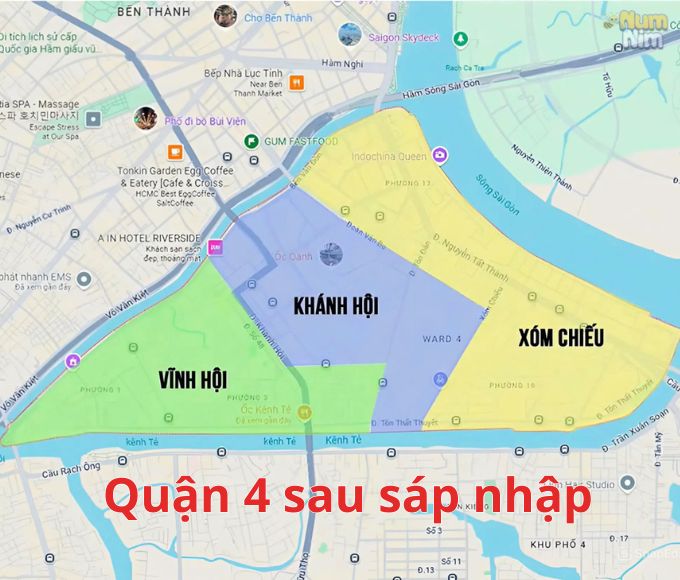 Quận 4 sau sáp nhập