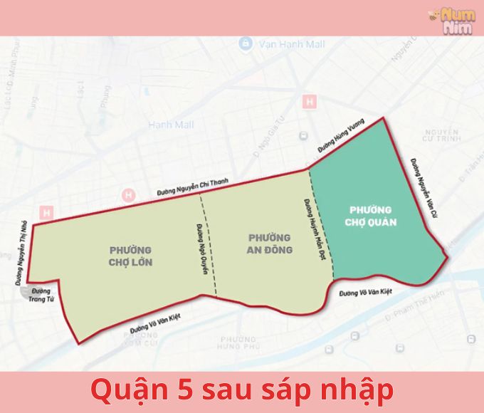 Quận 5 sau sáp nhập