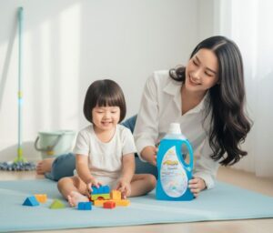 Nước lau sàn an toàn cho trẻ em NumNim