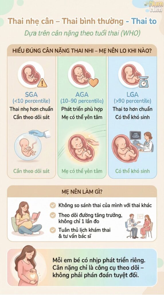 Cân nặng theo tuổi thai