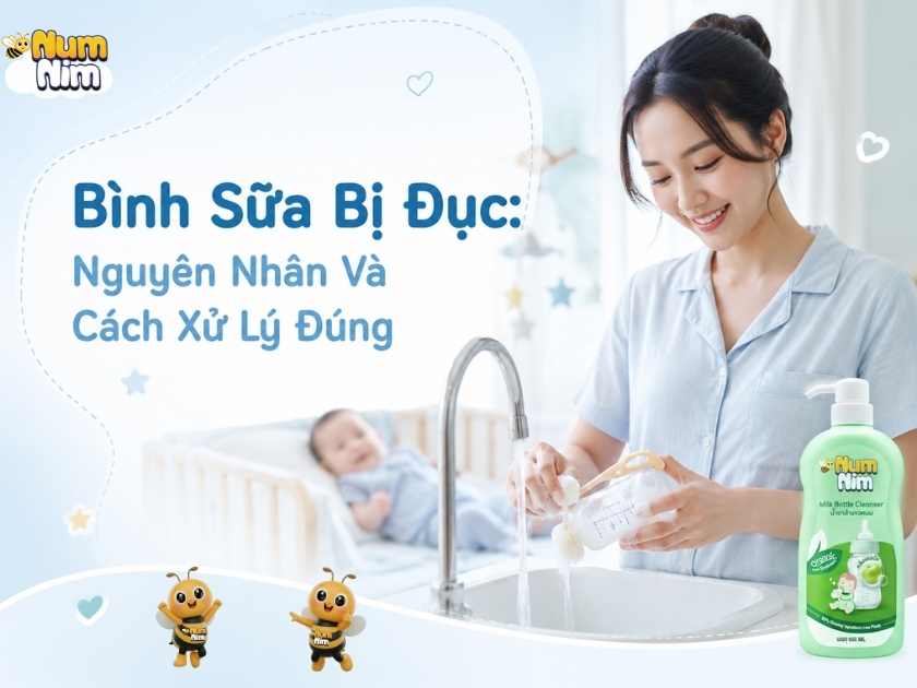 Bình sữa bị đục nguyên nhân và cách xử lý đúng