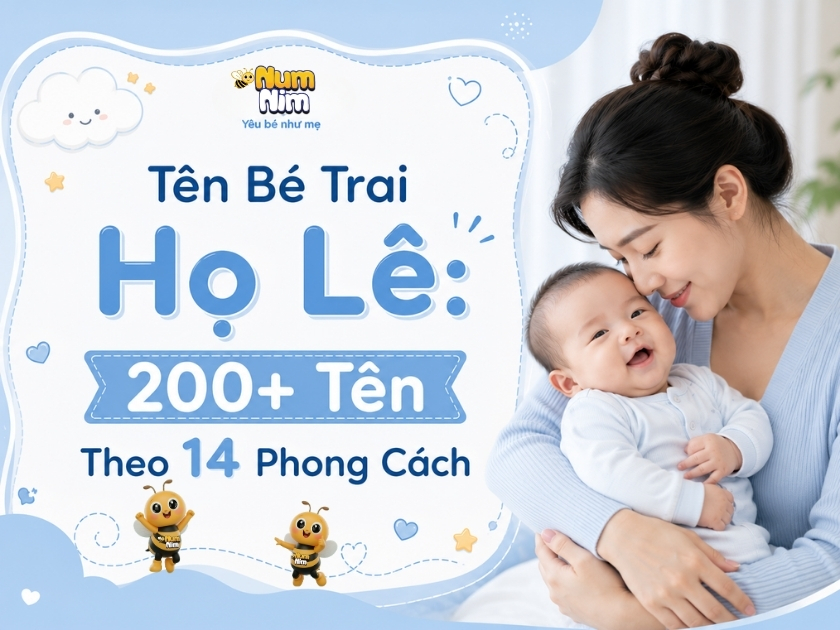 Tên bé trai họ Lê — thư viện hơn 200 tên theo 14 phong cách