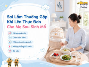 Thực đơn cho mẹ sau sinh mổ theo từng giai đoạn hồi phục